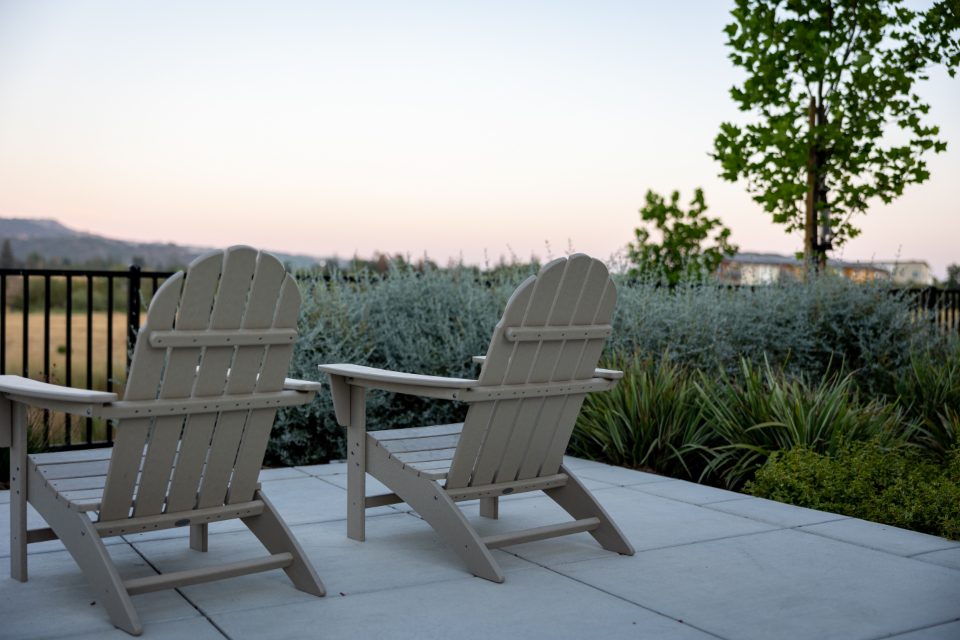Illustrative photograph of patio Furniture