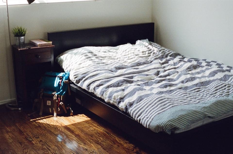 Illustrative photograph of bedroom Bed