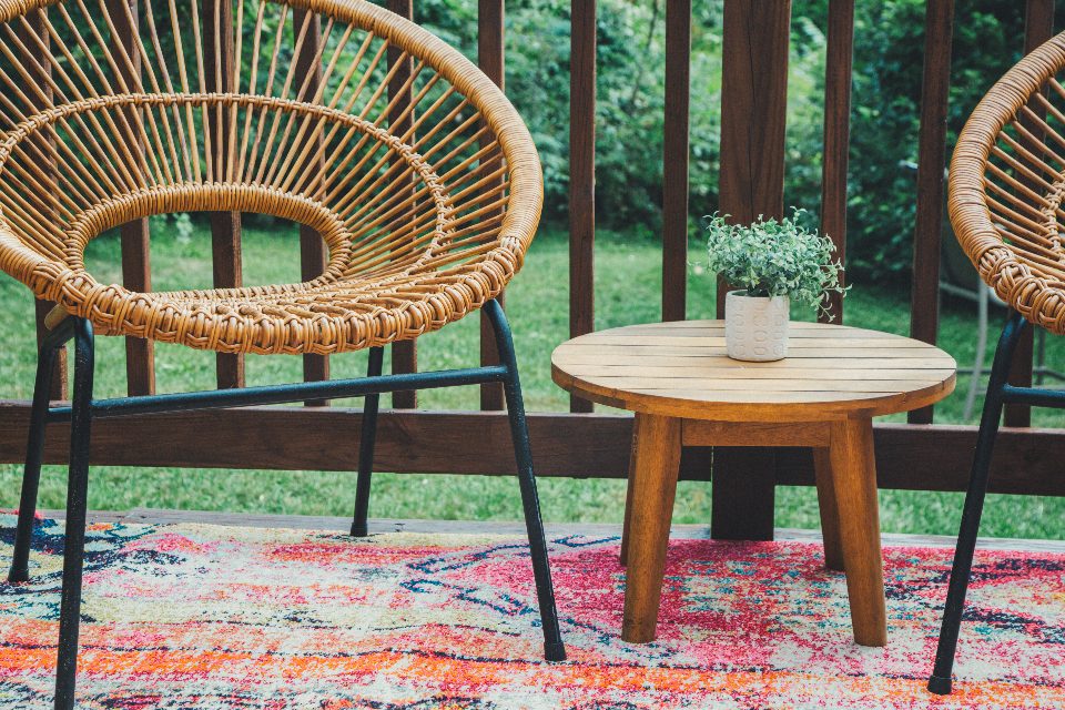 Illustrative photograph of patio Furniture